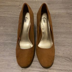 Brown Suede Fioni Pumps 9